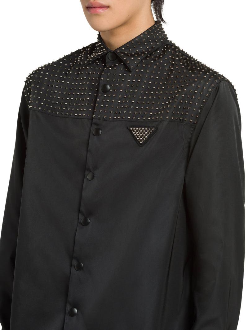 Suitnegozi Camicia in Re-Nylon con borchie Prezzo Ridotto
