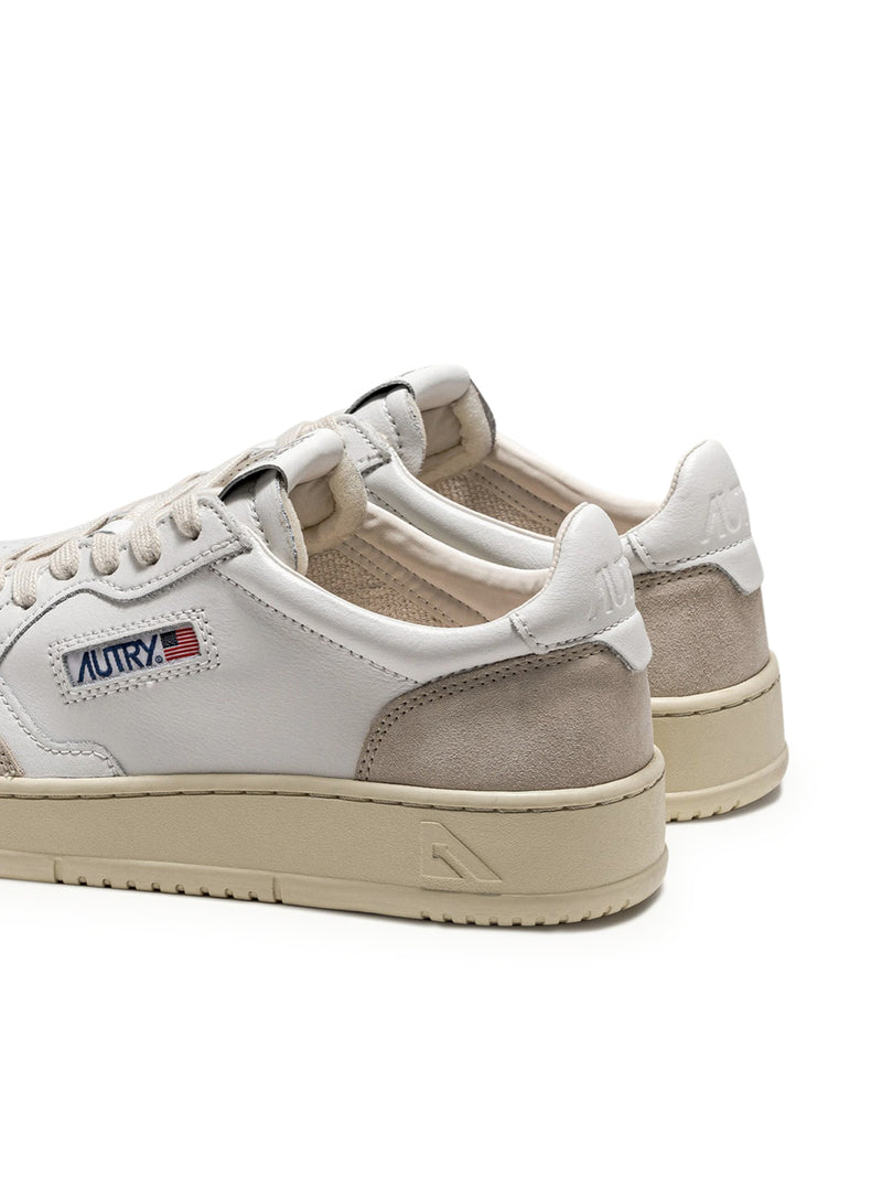 Suitnegozi SNEAKERS MEDALIST LOW IN PELLE E SUEDE BIANCO Sottocosto