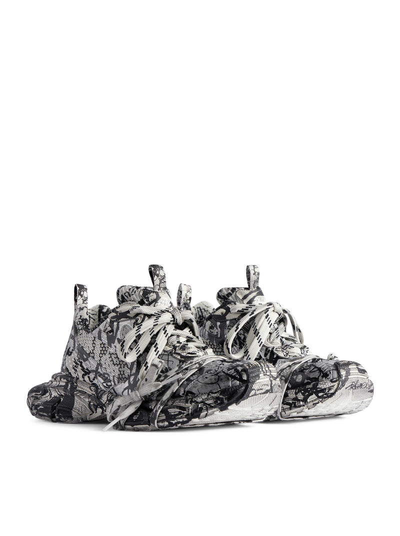 Suitnegozi SNEAKER 3XL EXTREME GRAFFITI DA UOMO IN BIANCO/NERO Offerte