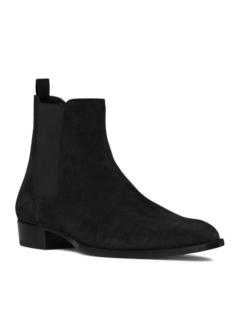 Suitnegozi STIVALI WYATT 30 CHELSEA NERI IN SCAMOSCIATO Offerte speciali