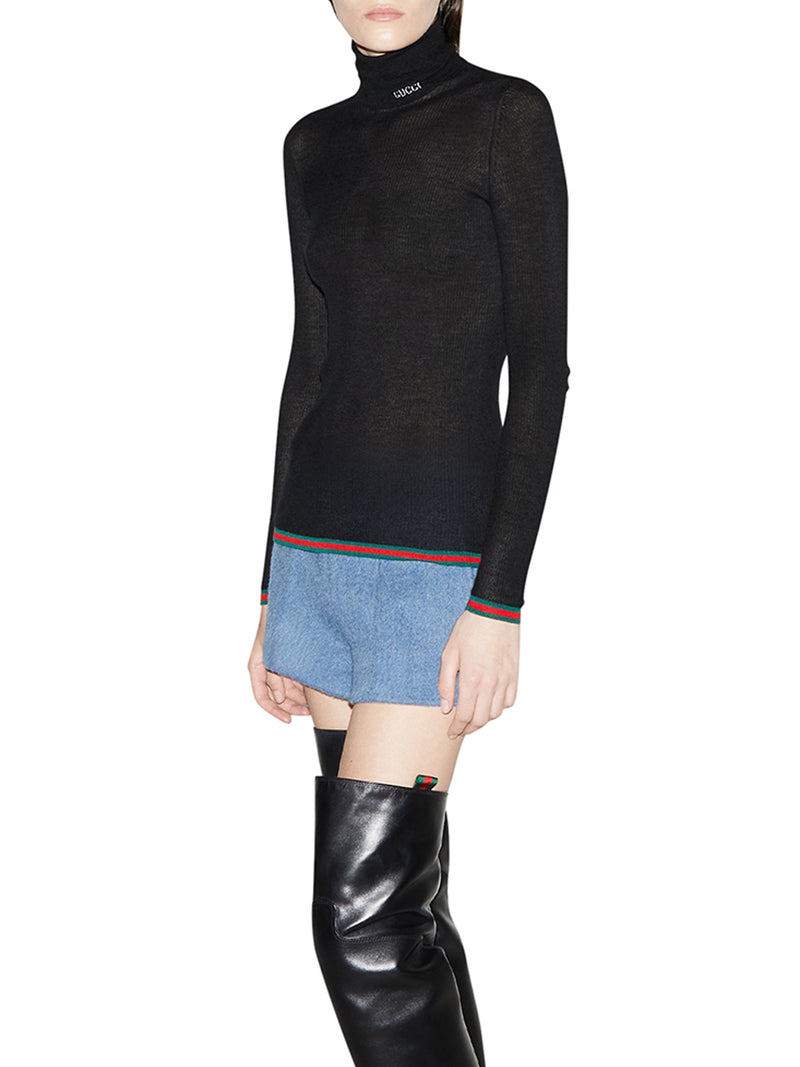 Suitnegozi MAGLIA A COLLO ALTO IN MISTO CASHMERE E SETA Limitato a 3 giorni
