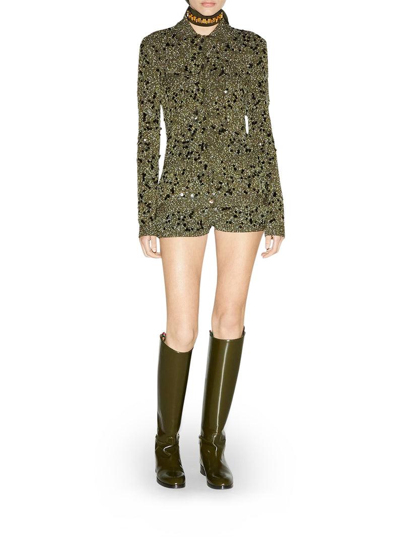 Suitnegozi CARDIGAN POLO IN MISTO VISCOSA E TWEED Offerta