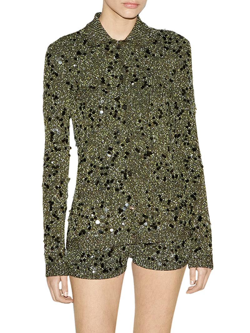 Suitnegozi CARDIGAN POLO IN MISTO VISCOSA E TWEED Offerta