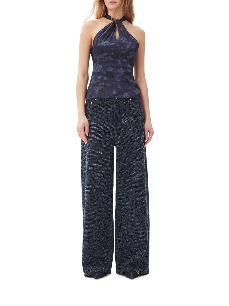 Suitnegozi JEANS LARGHI BLU SCURO FLUFFY Saldi