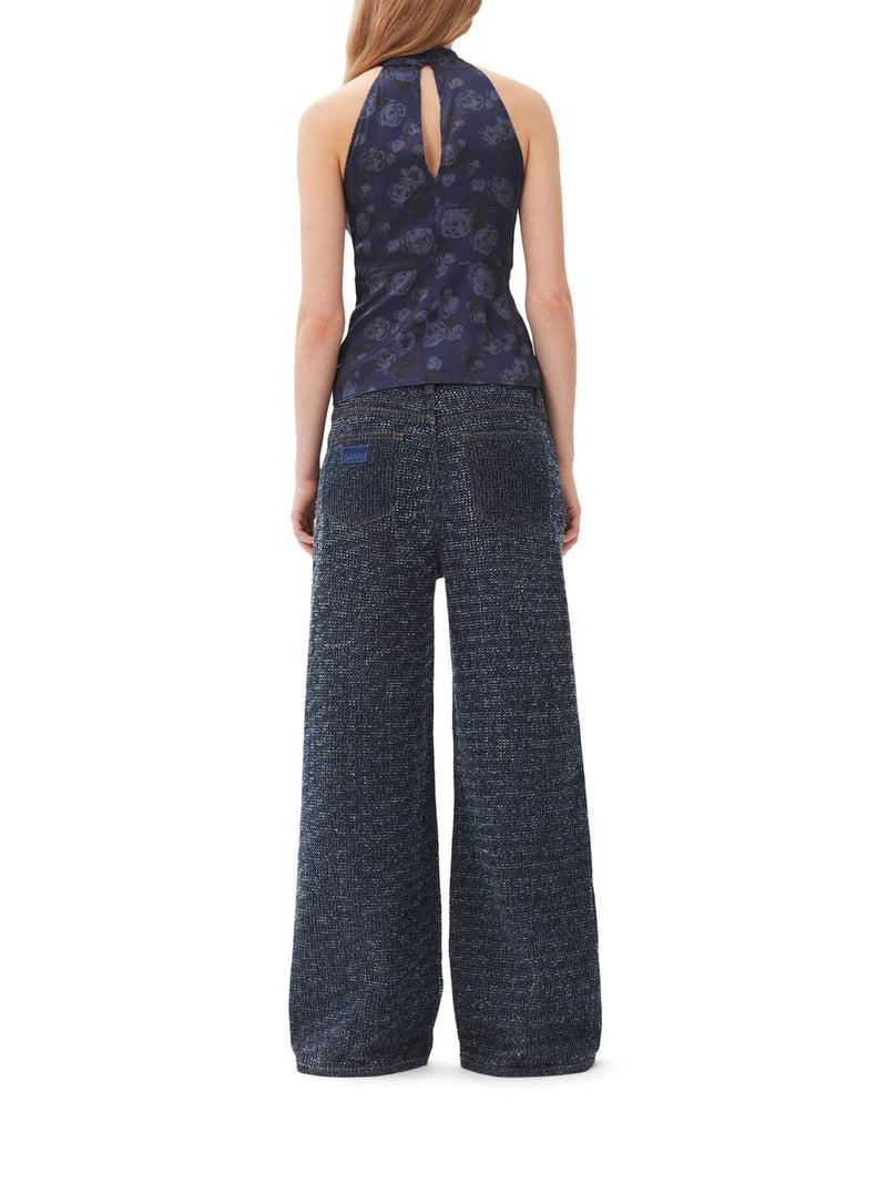 Suitnegozi JEANS LARGHI BLU SCURO FLUFFY Saldi
