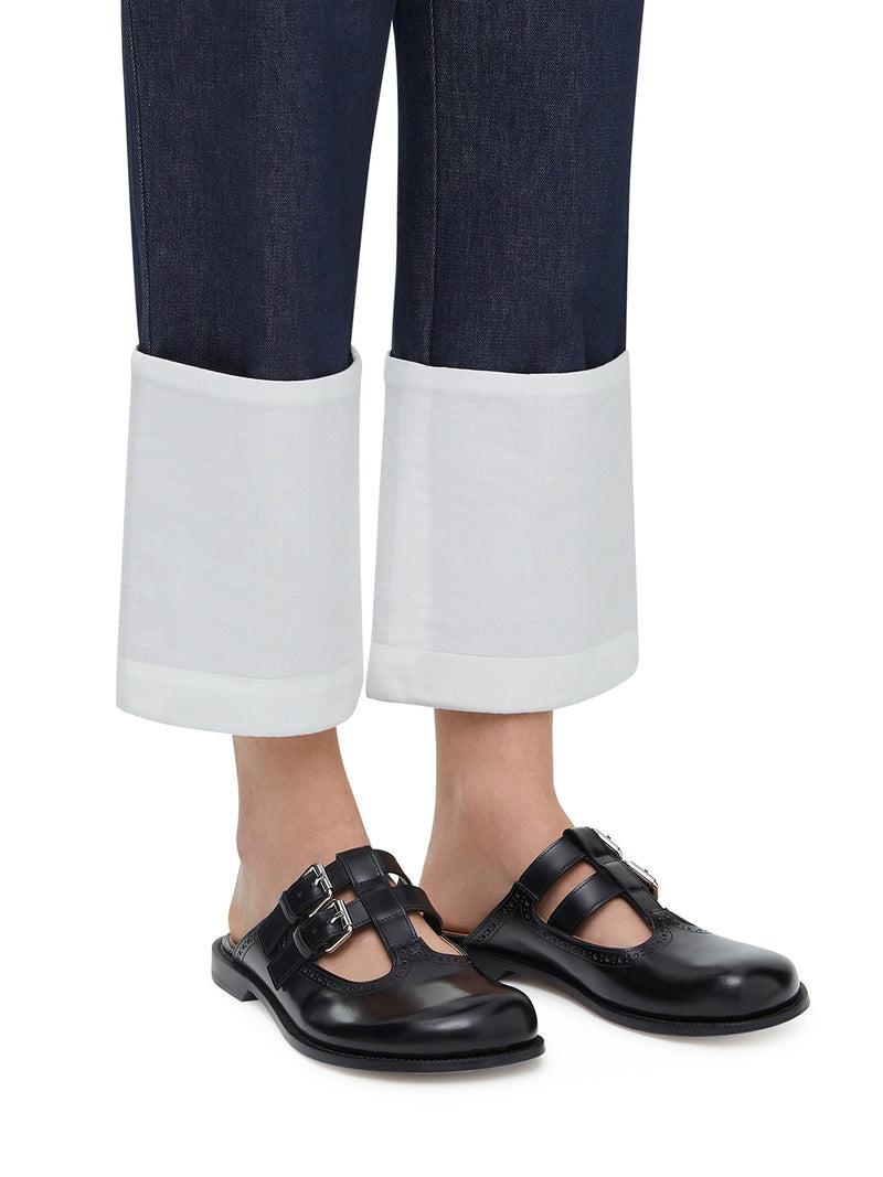 Suitnegozi Sabot Mary Jane Campo in pelle di vitello Shopping Online