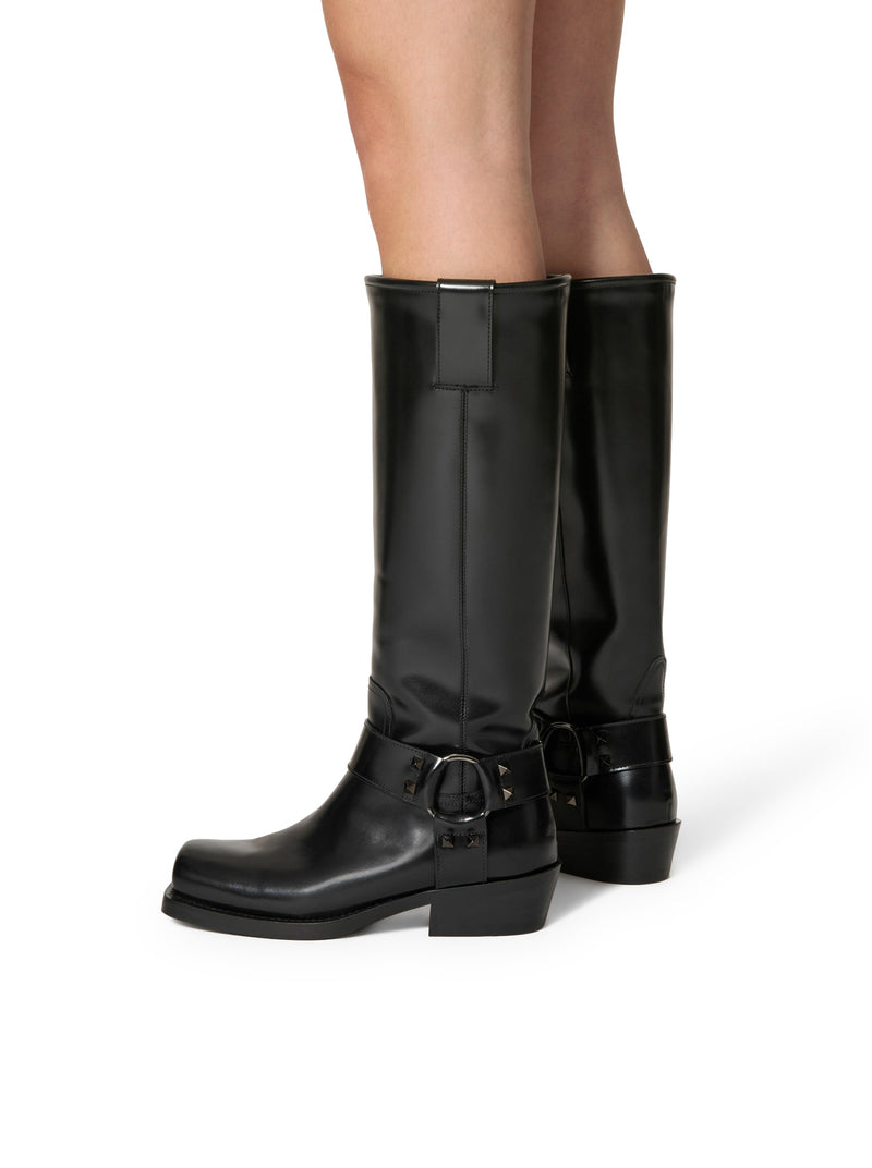 Suitnegozi STIVALE BIKER ROCKSTUD IN VITELLO 40MM Saldi