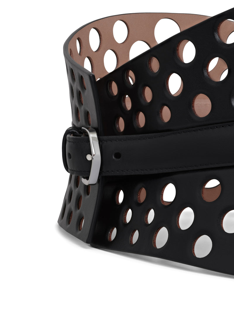 Suitnegozi CINTURA NEO BUSTIER IN PELLE DI VITELLO TRAFORATA Novità