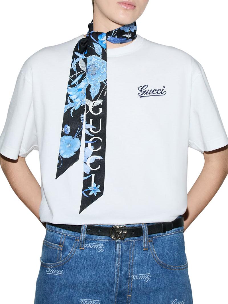 Suitnegozi FIOCCO AL COLLO IN SETA STAMPA FLOREALE GUCCI Hotsell