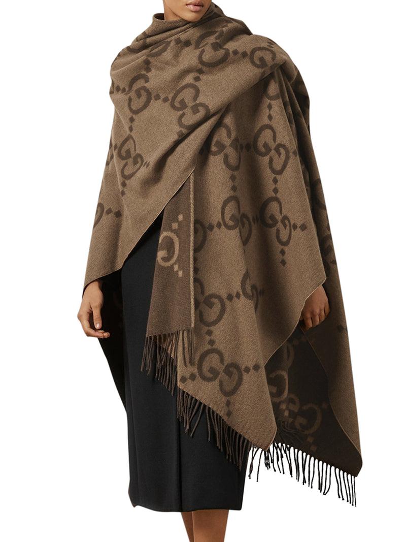 Suitnegozi MANTELLO IN CASHMERE JUMBO GG REVERSIBILE Nuova