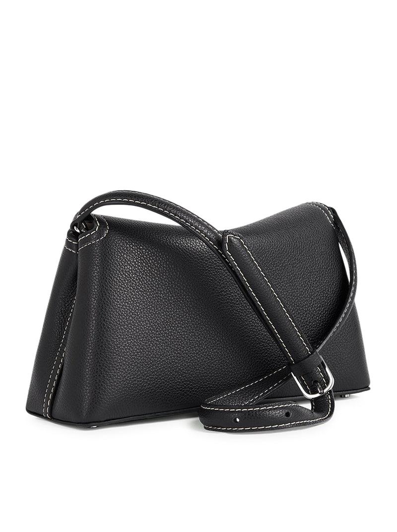 Suitnegozi T-Lock clutch black grain Trasporto libero internazionale