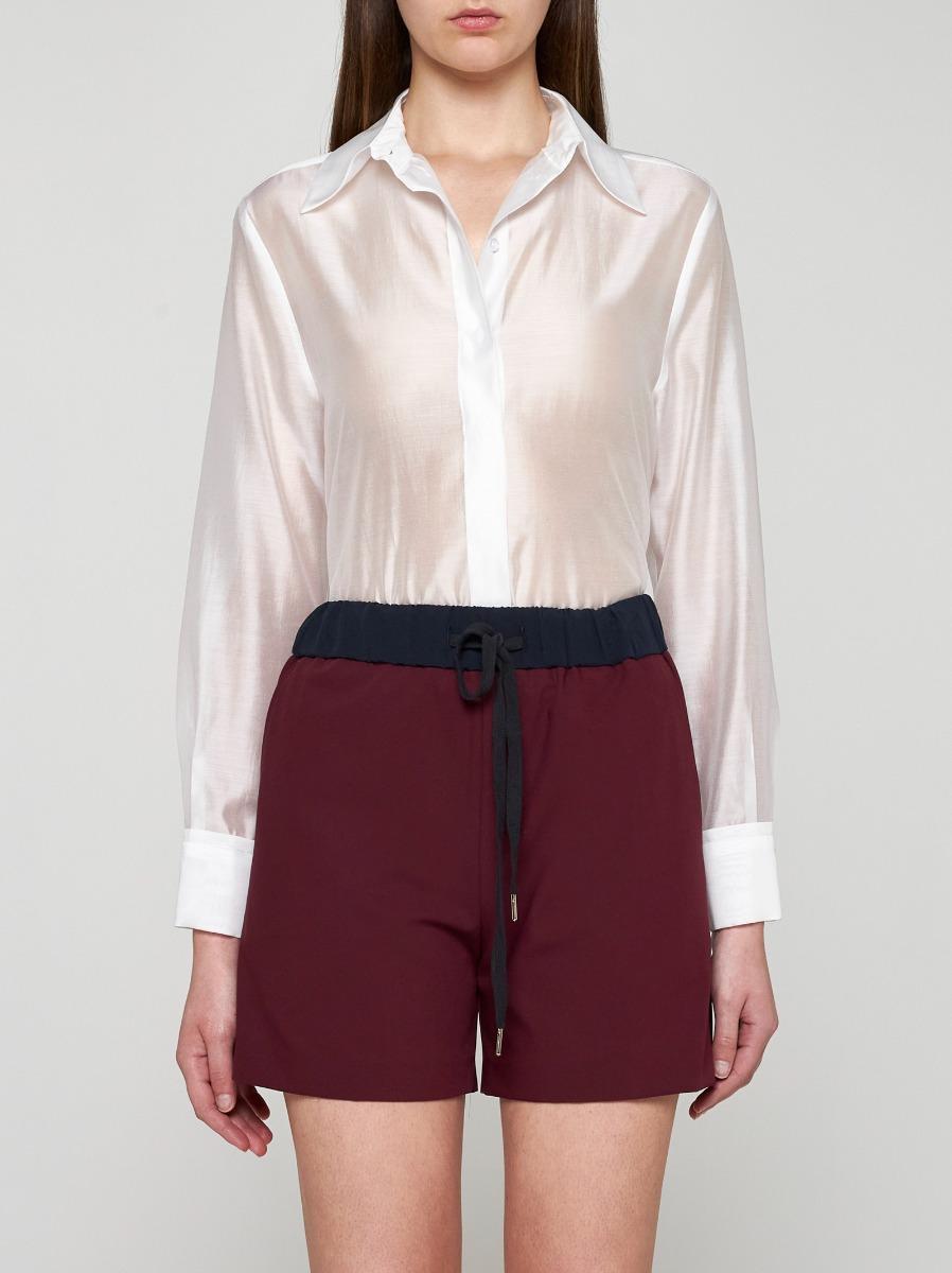 BLANCA VITA Shorts Brassavola in seta Italia