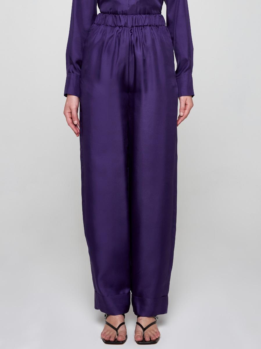 BLANCA VITA Pantaloni Petroy in seta Economico