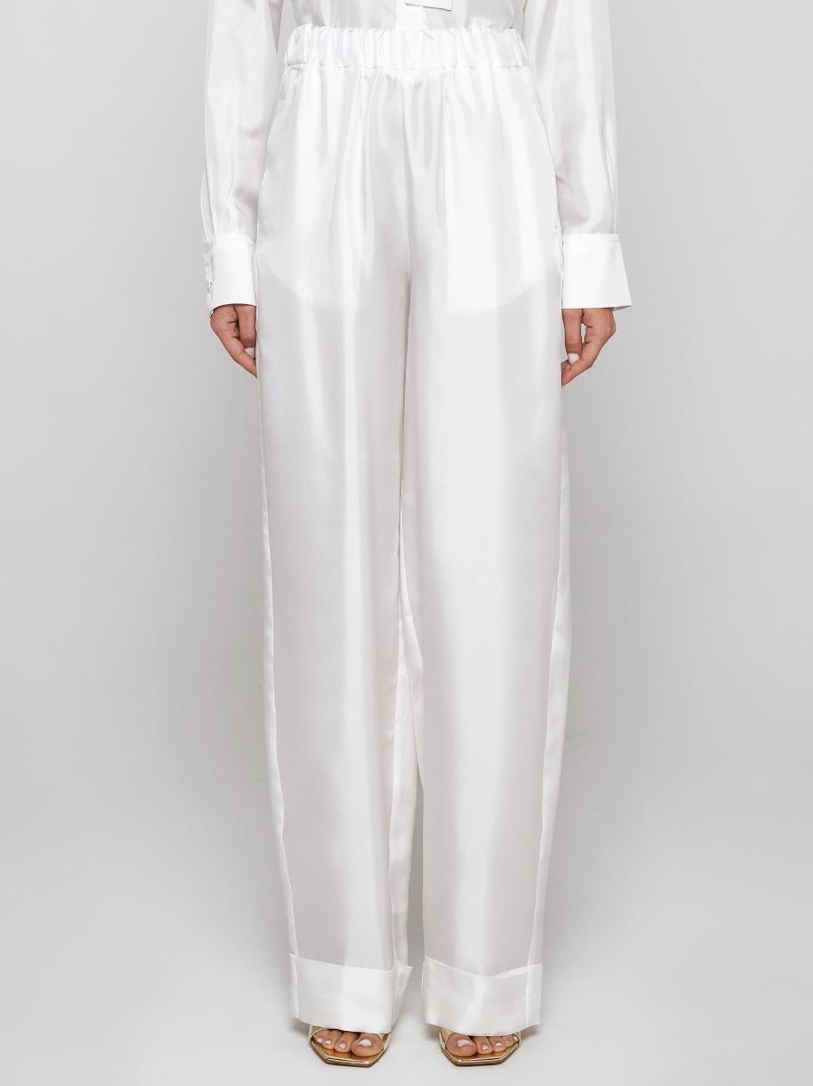 BLANCA VITA Pantaloni Petroy in seta Online