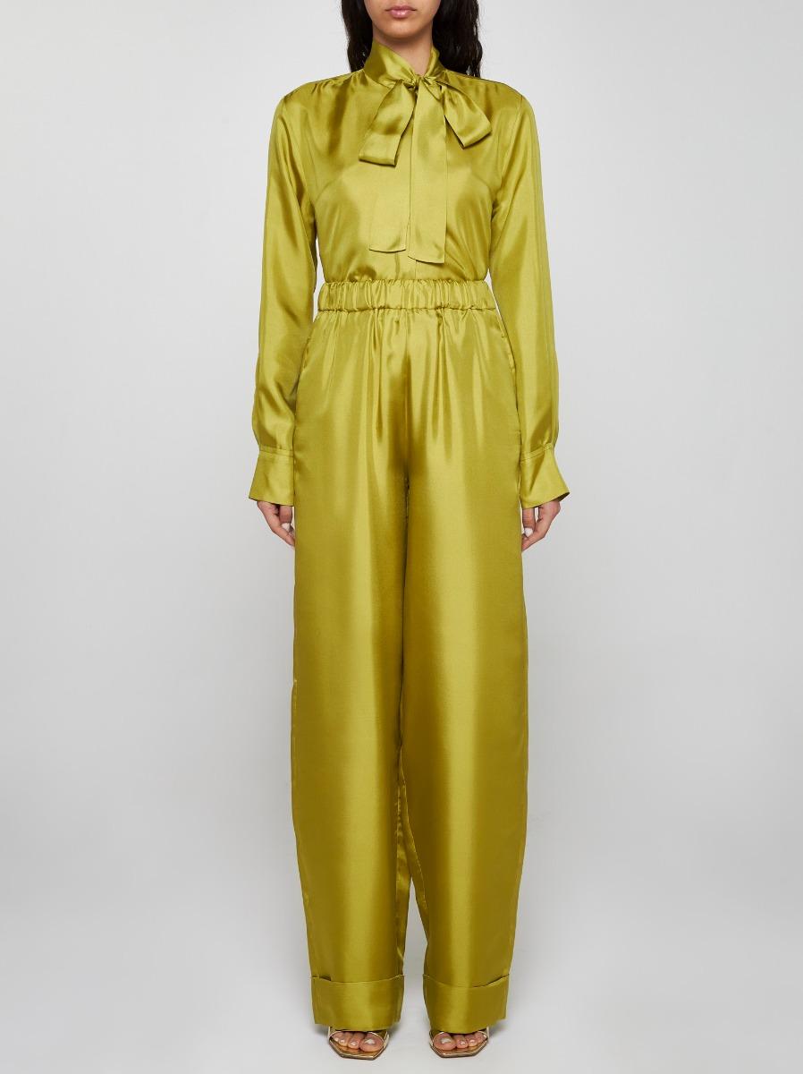 BLANCA VITA Pantaloni Petroy in seta Outlet