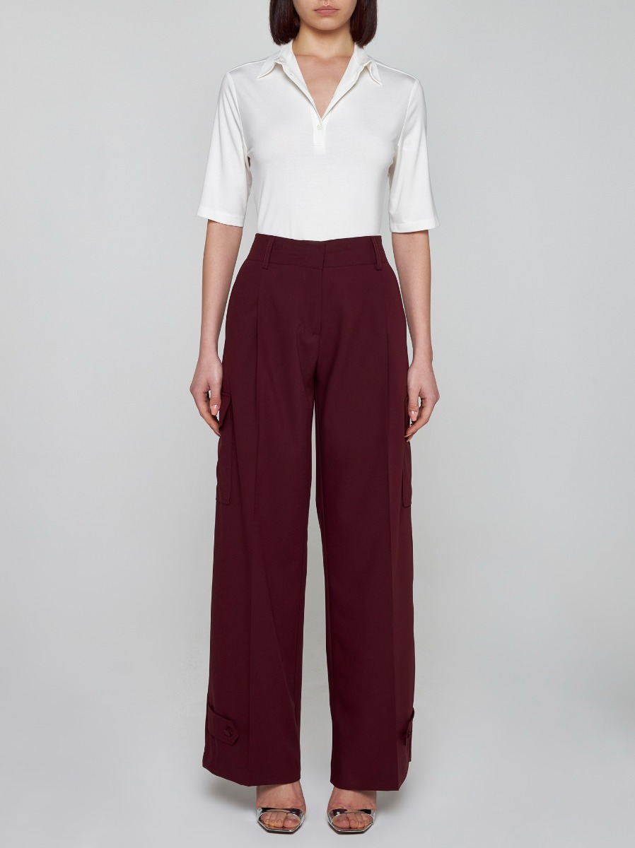 BLANCA VITA Pantaloni cargo Philody in seta Saldi