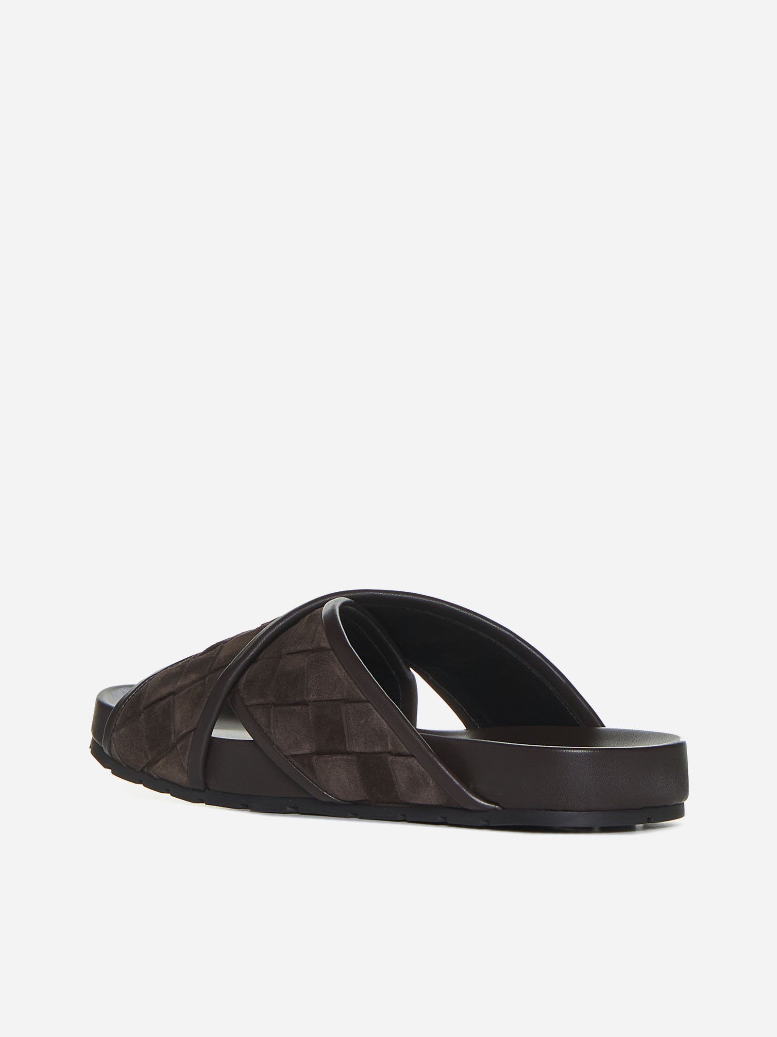 BOTTEGA VENETA Sandali Tarik in suede Intrecciato Italy