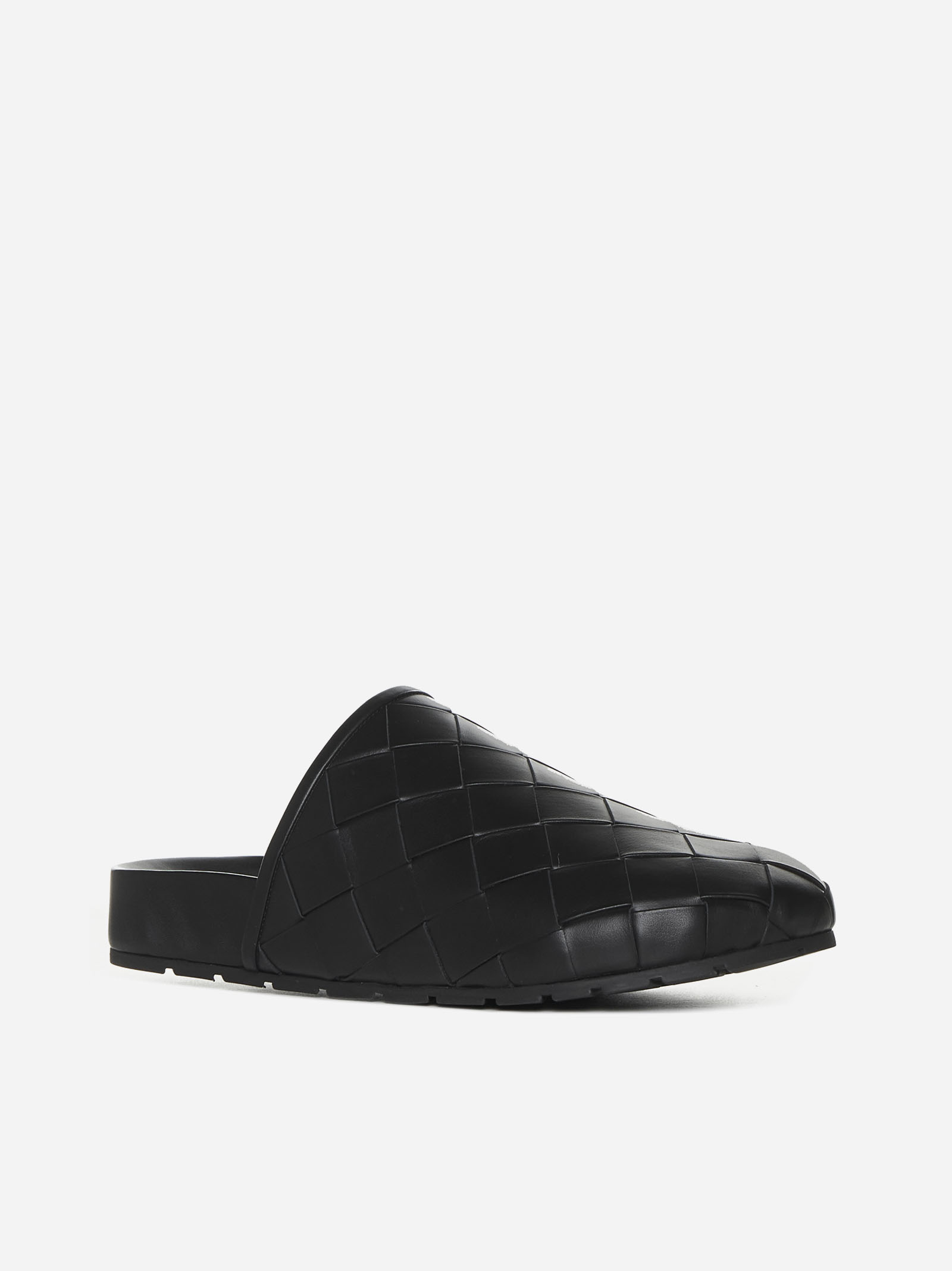 BOTTEGA VENETA Slippers Reggie in pelle Intrecciato Italia