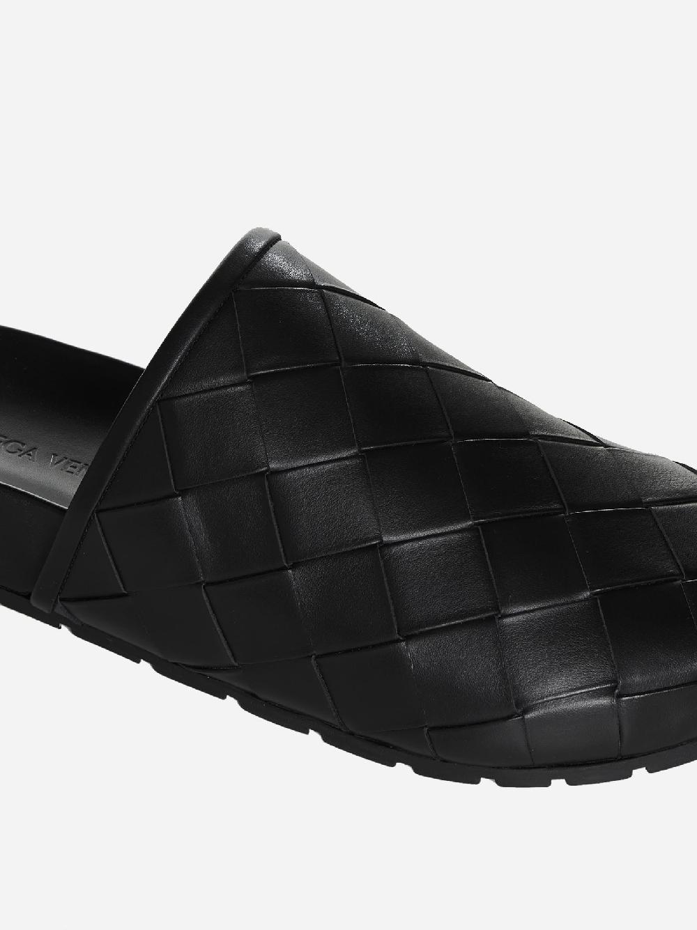 BOTTEGA VENETA Slippers Reggie in pelle Intrecciato Italia