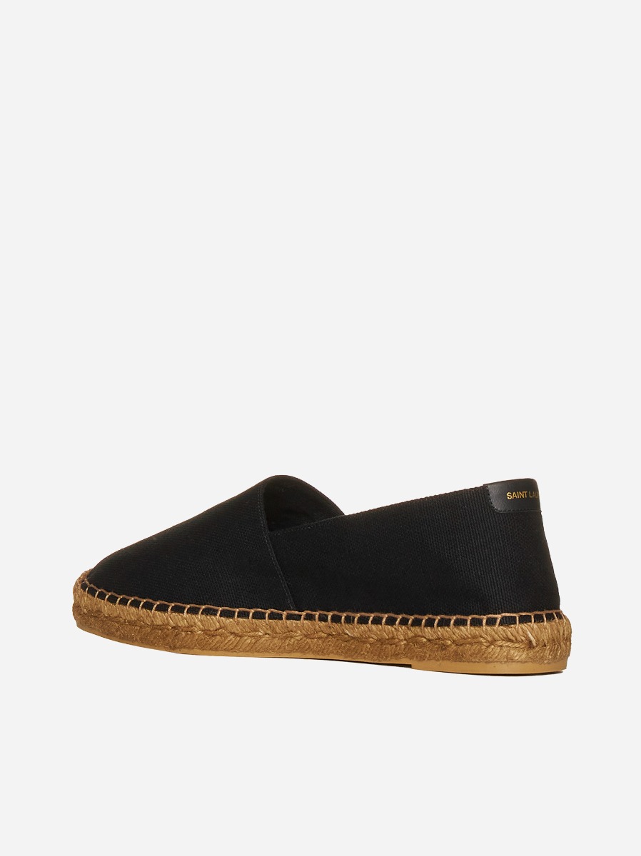SAINT LAURENT Espadrillas in tela con logo Nuovo
