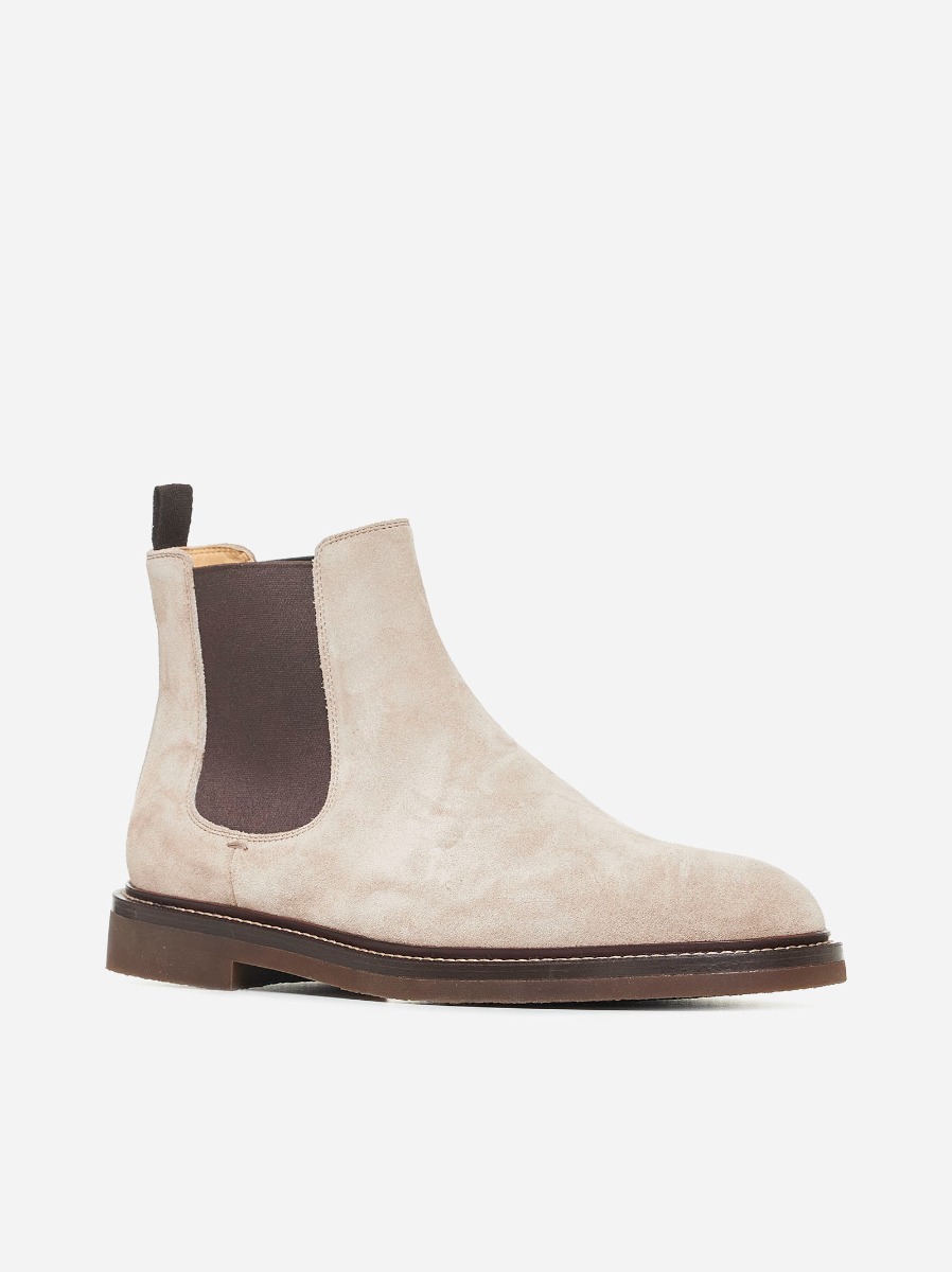BRUNELLO CUCINELLI Stivaletti Chelsea in suede Promozione