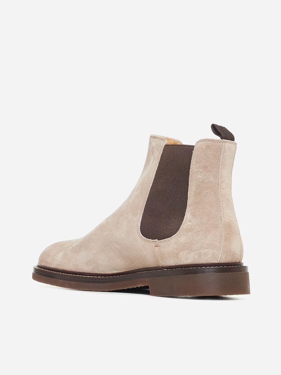 BRUNELLO CUCINELLI Stivaletti Chelsea in suede Promozione