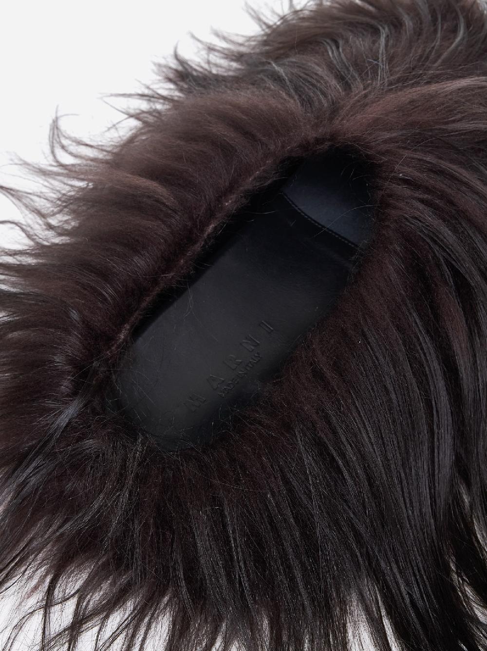 MARNI Mules Fussbett in pelliccia Spedizione Gratuita
