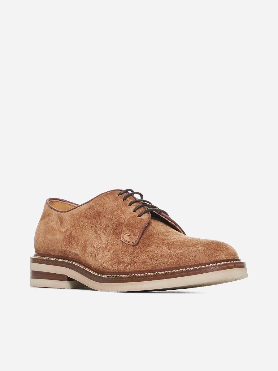 BRUNELLO CUCINELLI Derby in suede Soddisfazione Garantita