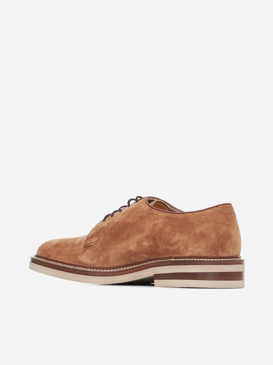 BRUNELLO CUCINELLI Derby in suede Soddisfazione Garantita