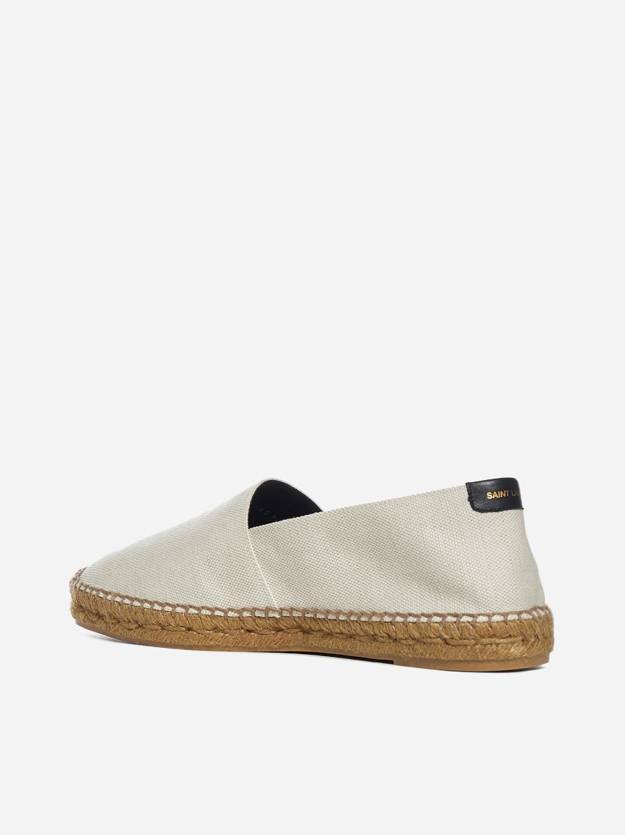 SAINT LAURENT Espadrillas in tela con logo Acquista Ora