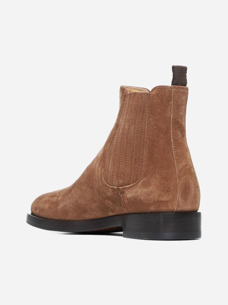 BRUNELLO CUCINELLI Stivaletti Chelsea in suede Outlet