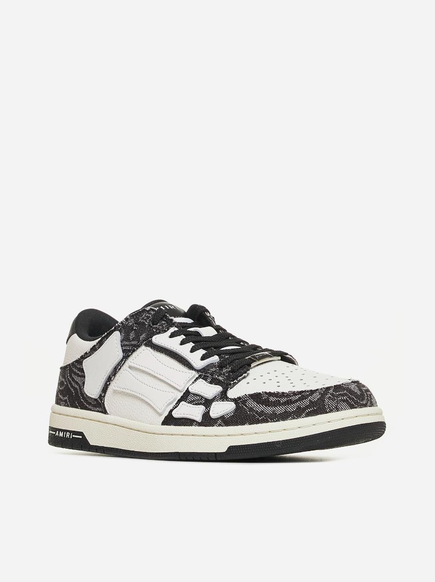AMIRI Sneakers Skel Bandana low-top in pelle e denim 2025