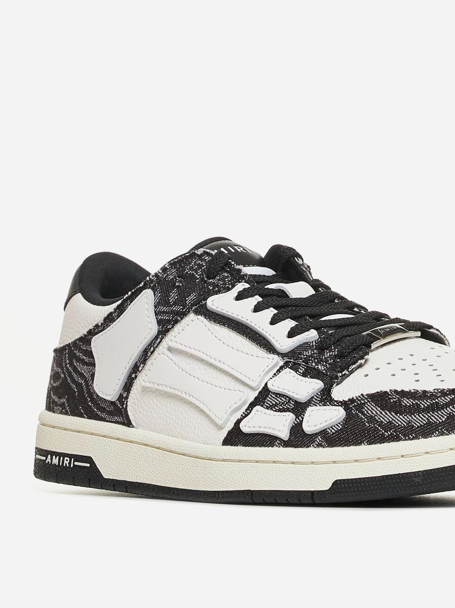AMIRI Sneakers Skel Bandana low-top in pelle e denim 2025