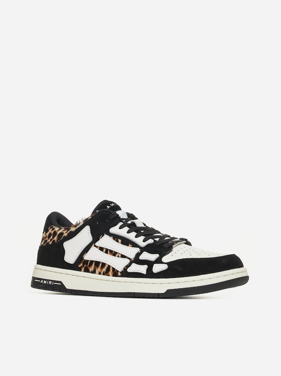AMIRI Sneakers Skel Leopard low-top in pelle Spedizione Gratuita