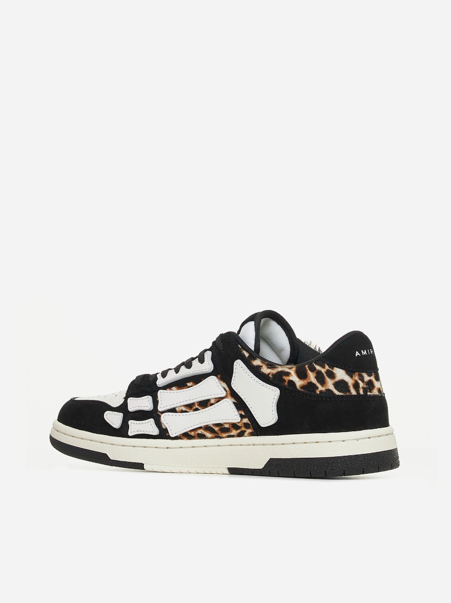 AMIRI Sneakers Skel Leopard low-top in pelle Spedizione Gratuita
