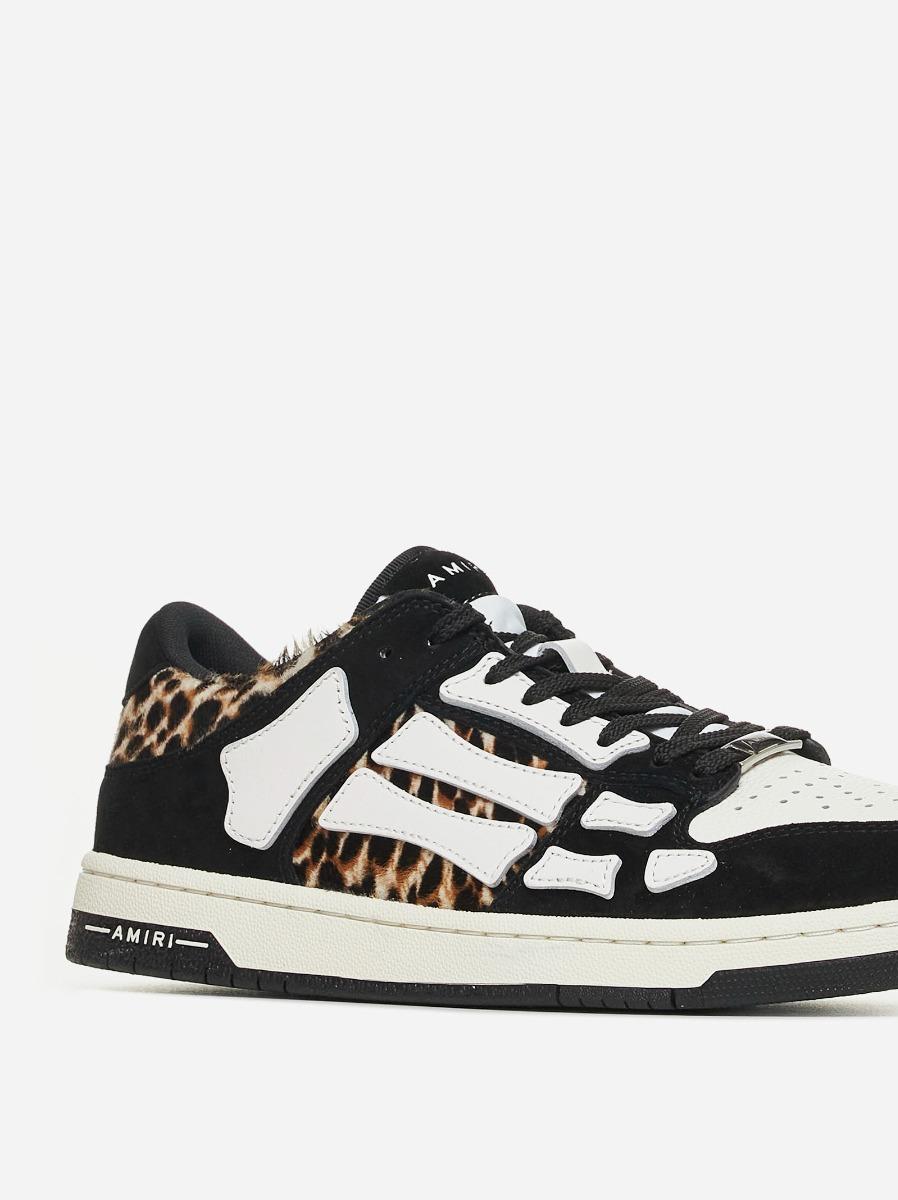 AMIRI Sneakers Skel Leopard low-top in pelle Spedizione Gratuita