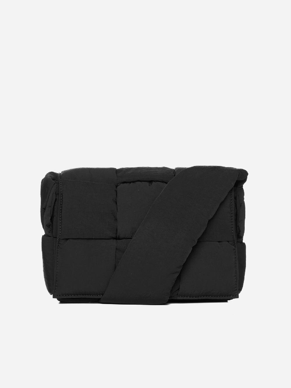 BOTTEGA VENETA Borsa Cassette piccola in nylon Intreccio Presa