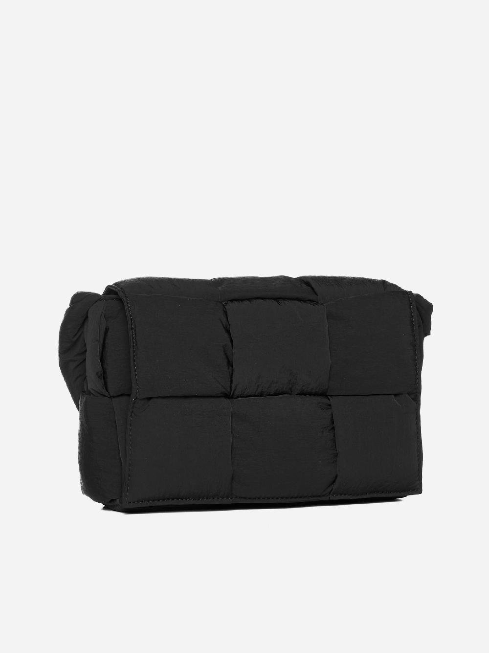 BOTTEGA VENETA Borsa Cassette piccola in nylon Intreccio Presa