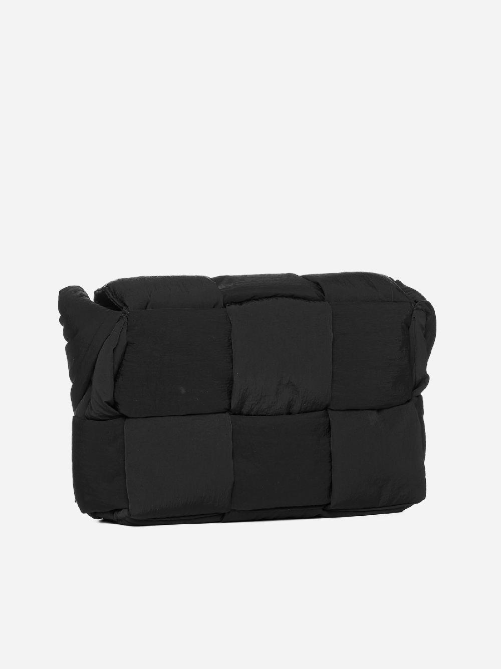 BOTTEGA VENETA Borsa Cassette piccola in nylon Intreccio Presa
