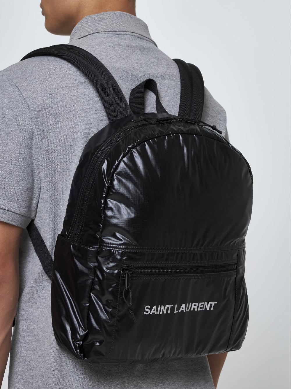 SAINT LAURENT Zaino Nuxx in nylon con logo Economico