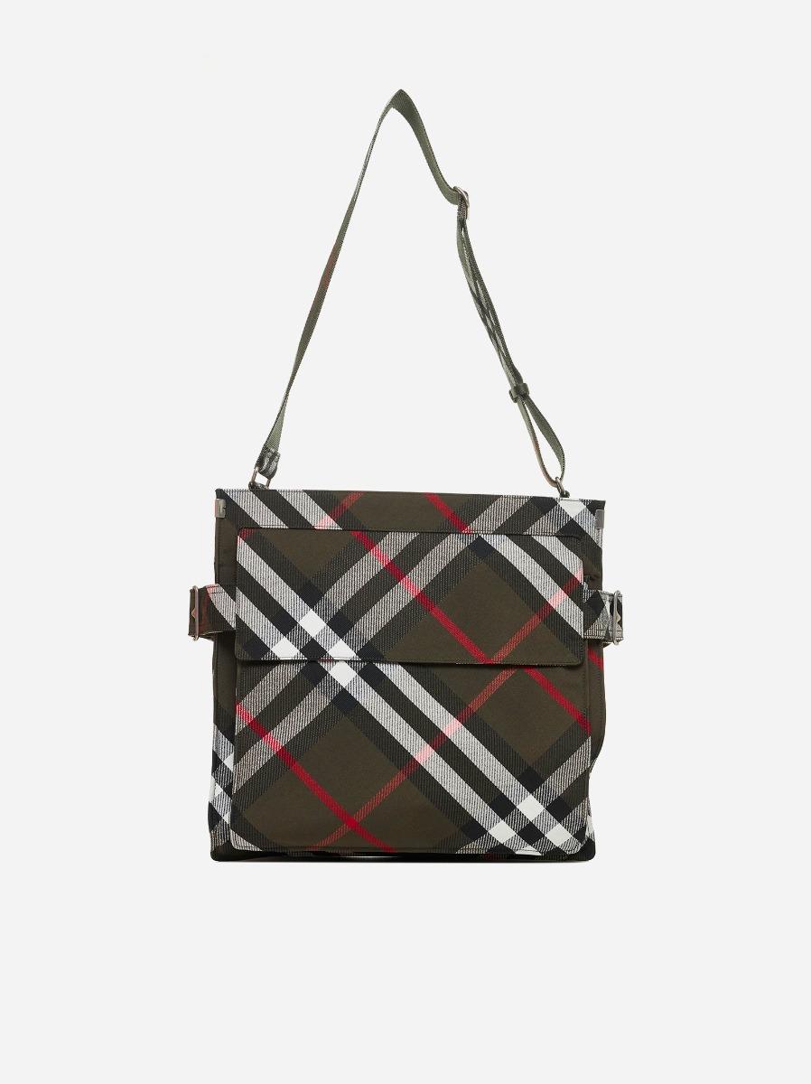 BURBERRY Borsa tote Trench media in tela check Online