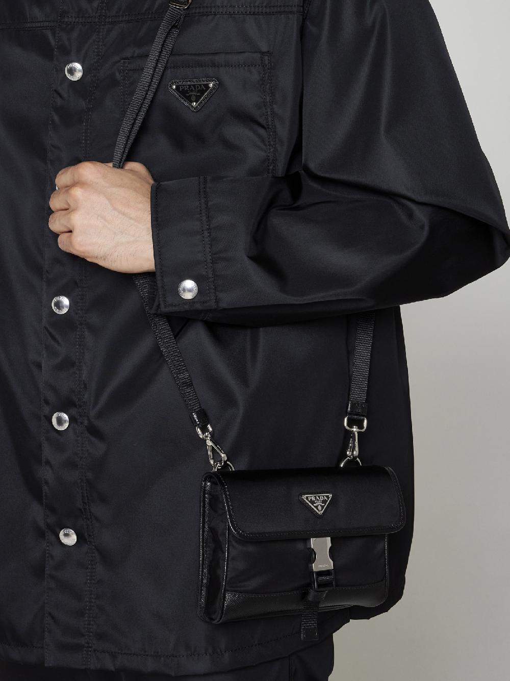 PRADA Astuccio in Re-Nylon Saldi Di Fabbrica