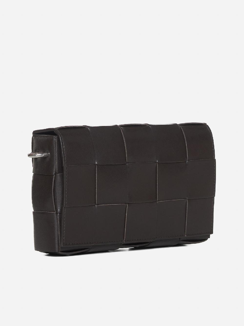 BOTTEGA VENETA Borsa Cassette On Strap in pelle Intrecciato 2025