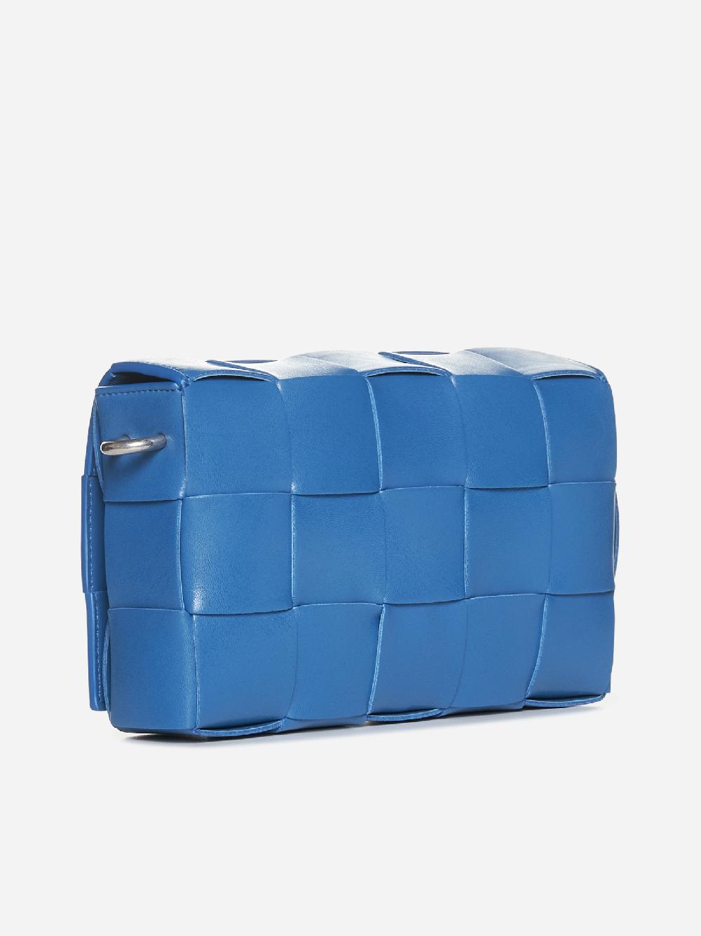 BOTTEGA VENETA Borsa Cassette On Strap in pelle Intrecciato Nuovo