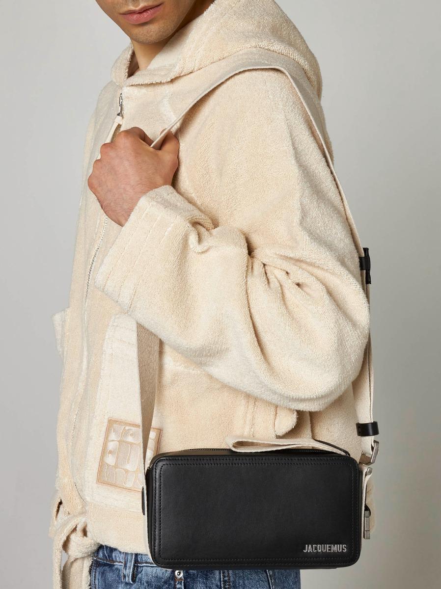JACQUEMUS Borsa Le Cuerda Horizontal in pelle Discount Store per i nuovi prodotti