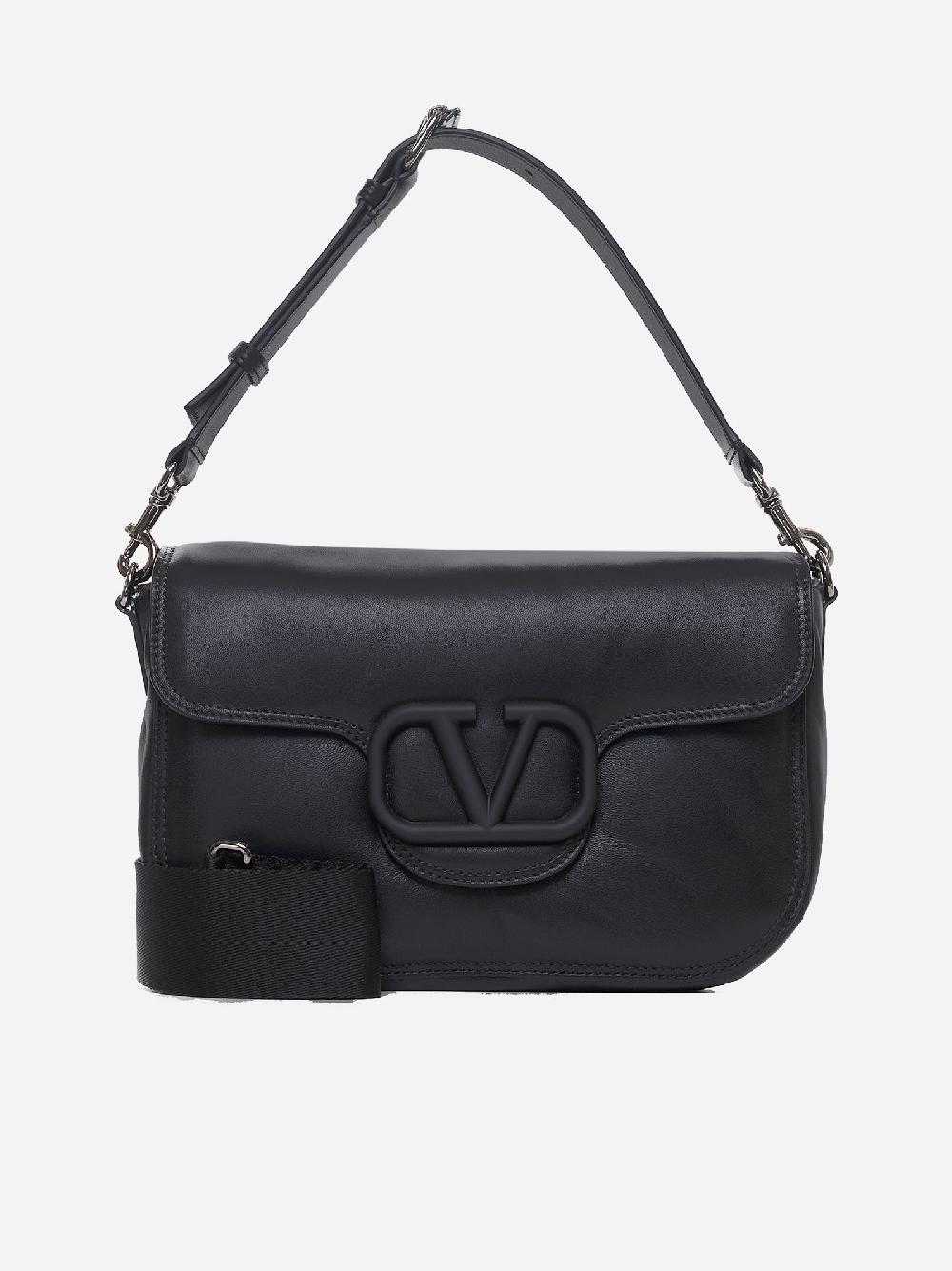 VALENTINO GARAVANI Borsa a tracolla Noir in nappa Shopping Online