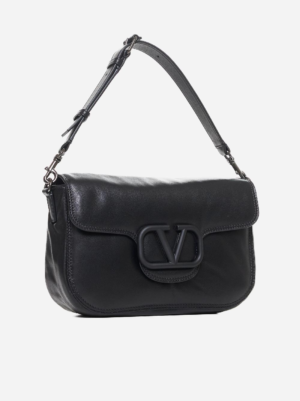 VALENTINO GARAVANI Borsa a tracolla Noir in nappa Shopping Online