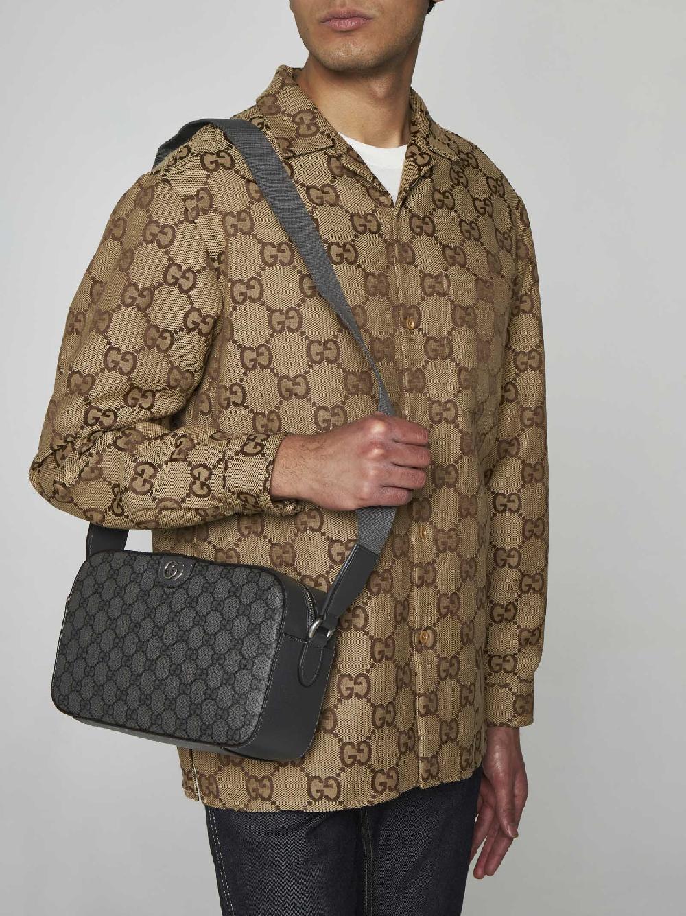 GUCCI Borsa Ophidia media in tela GG Sottocosto