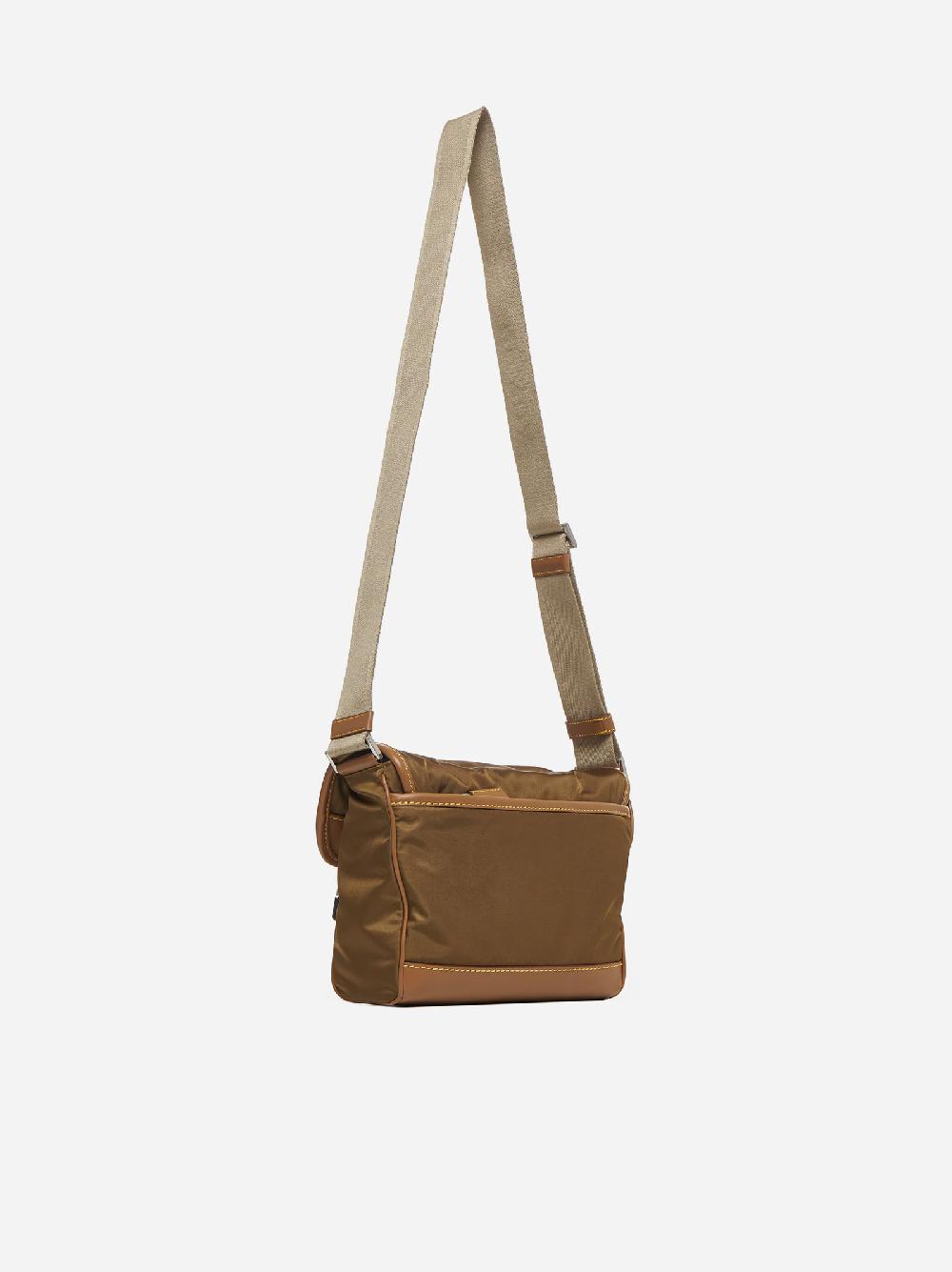 PRADA Borsa a tracolla in Re-Nylon e pelle Novità