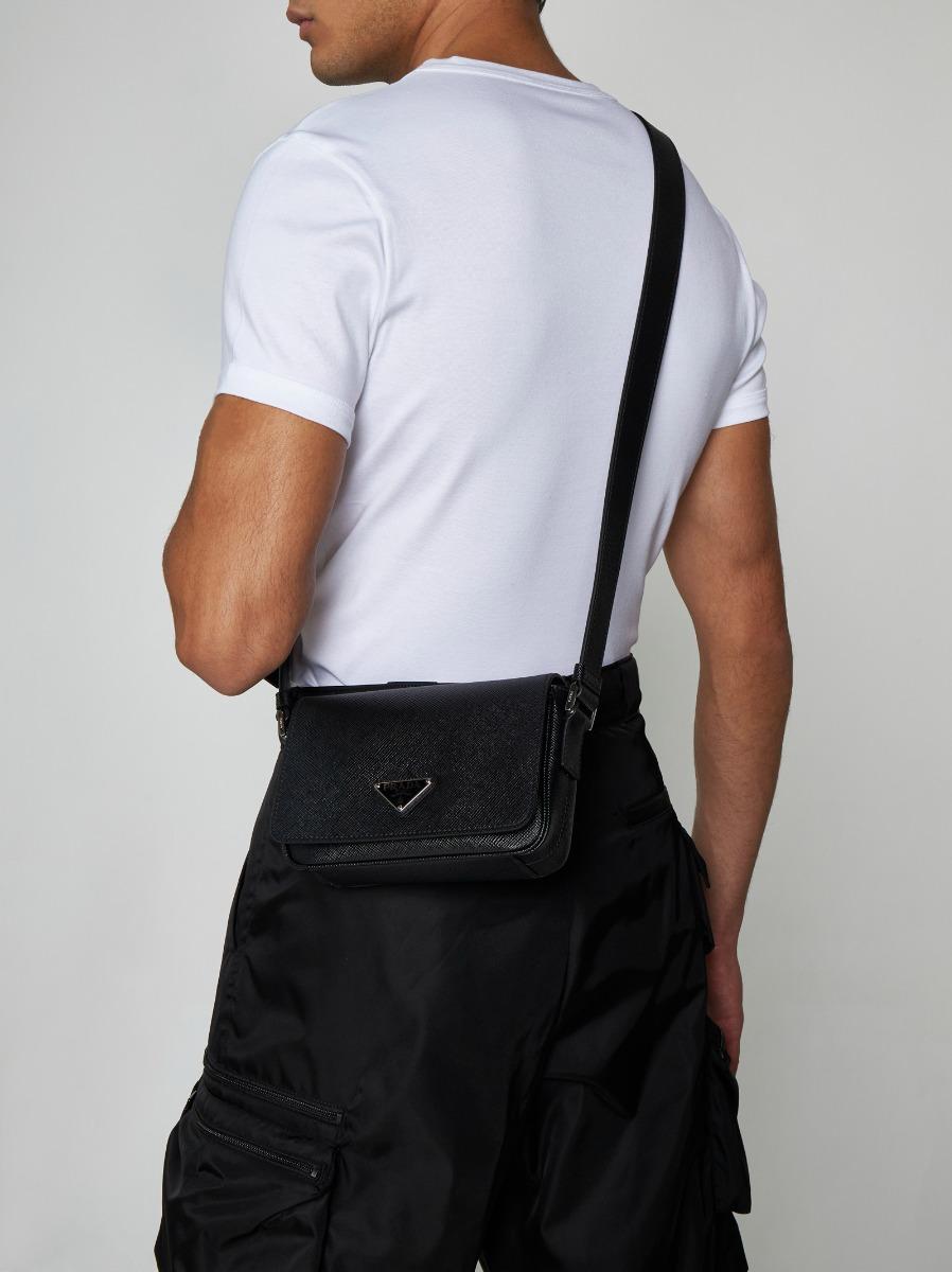 PRADA Borsa in pelle Saffiano Sconto